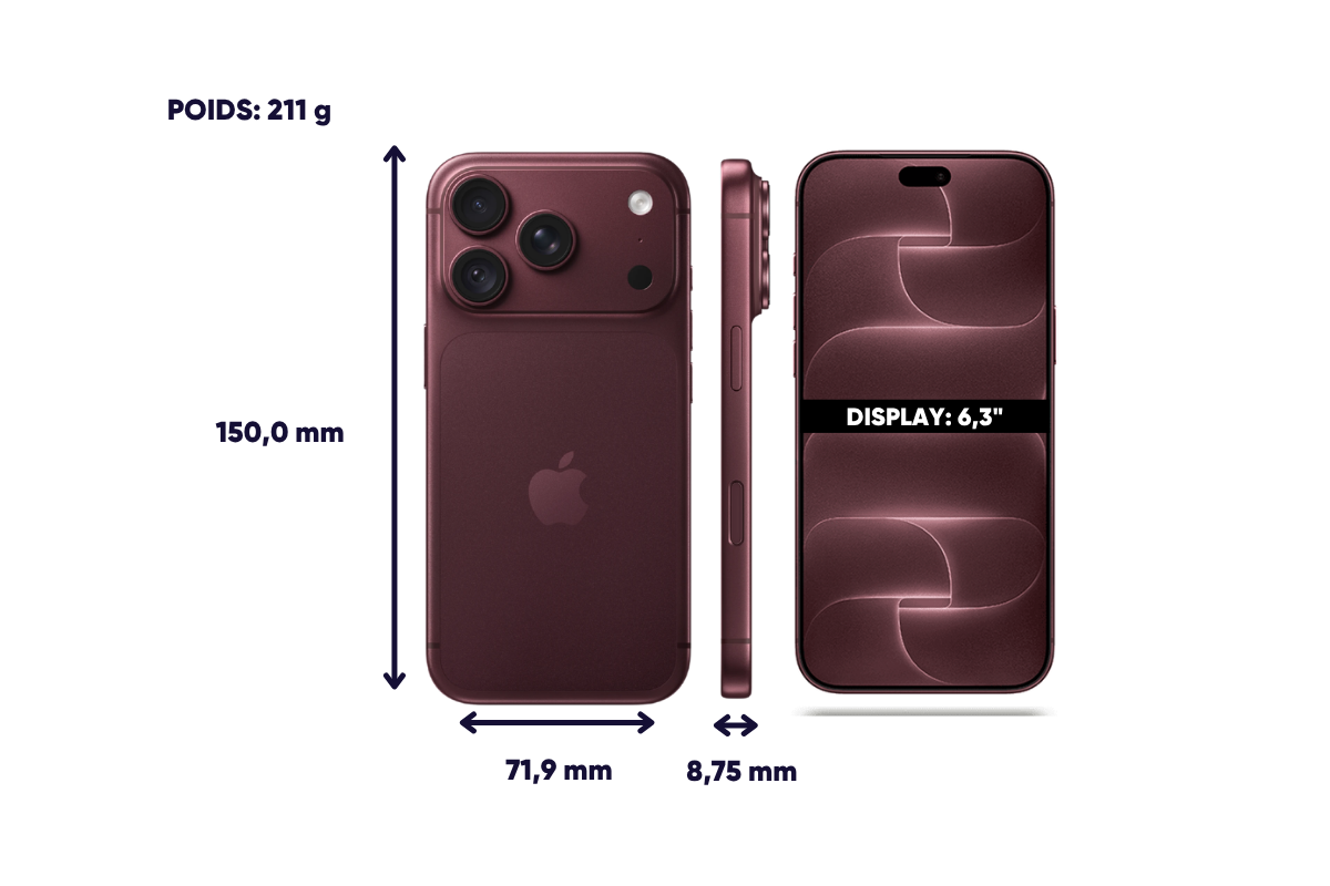 Dimensioni e peso dell’iPhone 18 Pro